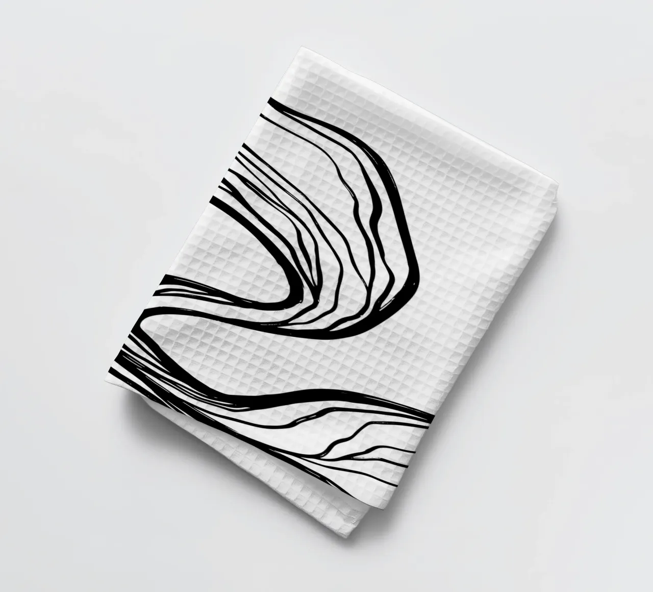 Line art design organico - minimale e moderno canovaccio da cucina da Whole©
