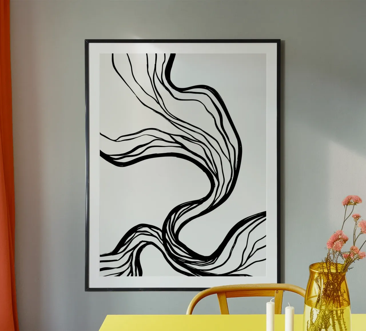 Line art design organico - minimale e moderno poster da Whole©