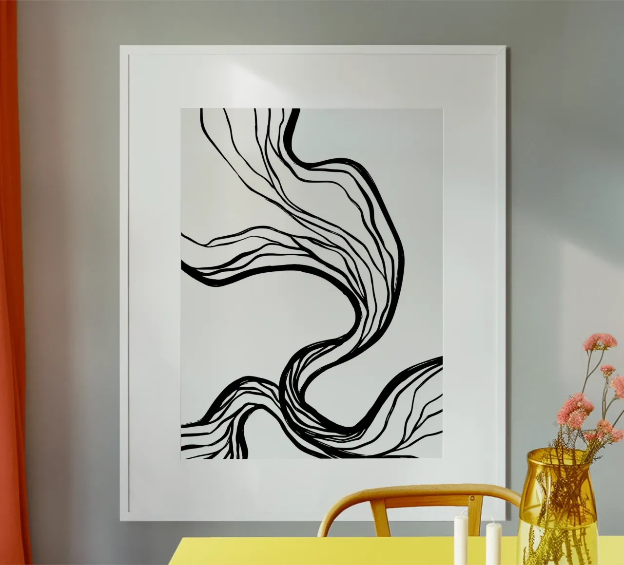 Line art design organico - minimale e moderno poster da Whole©