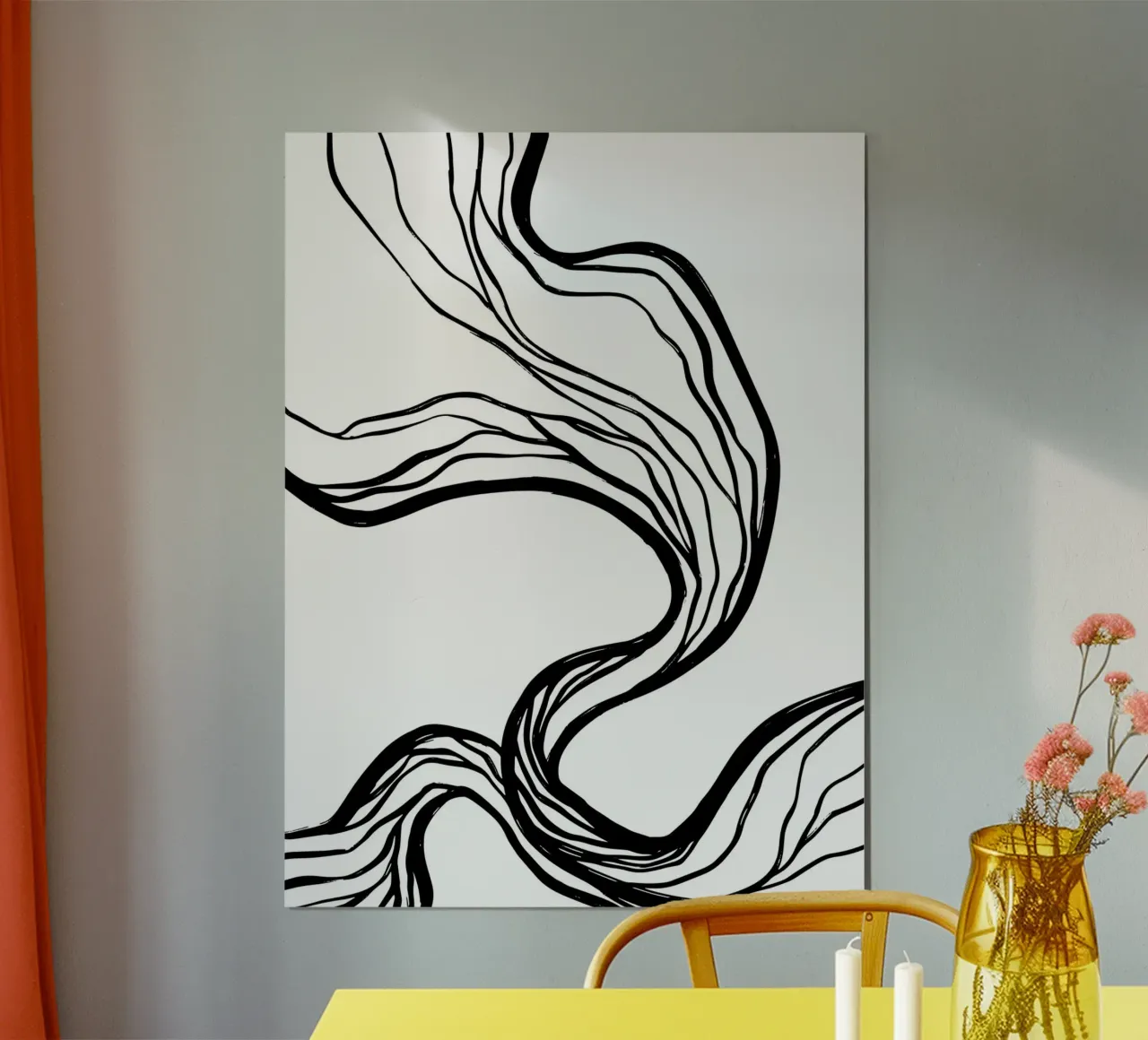 Line art design organico - minimale e moderno poster da Whole©