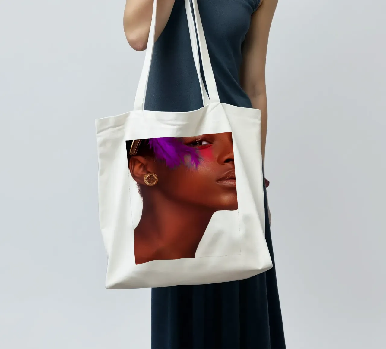 Afro Timeless Journey borsa in juta da Mathudace Créas