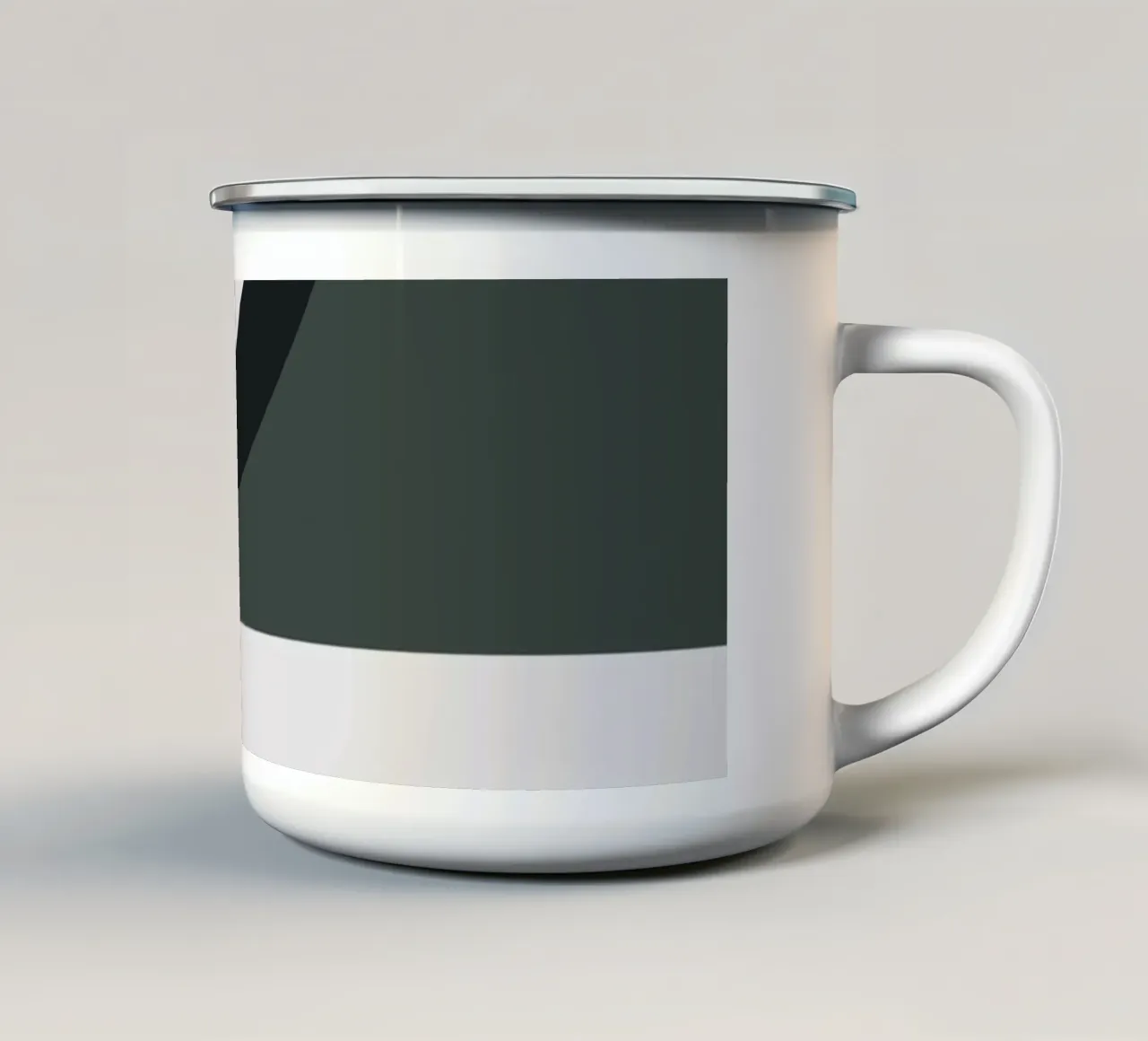Design geometrico e minimale - moderno e senza tempo tazza in smalto da Whole©