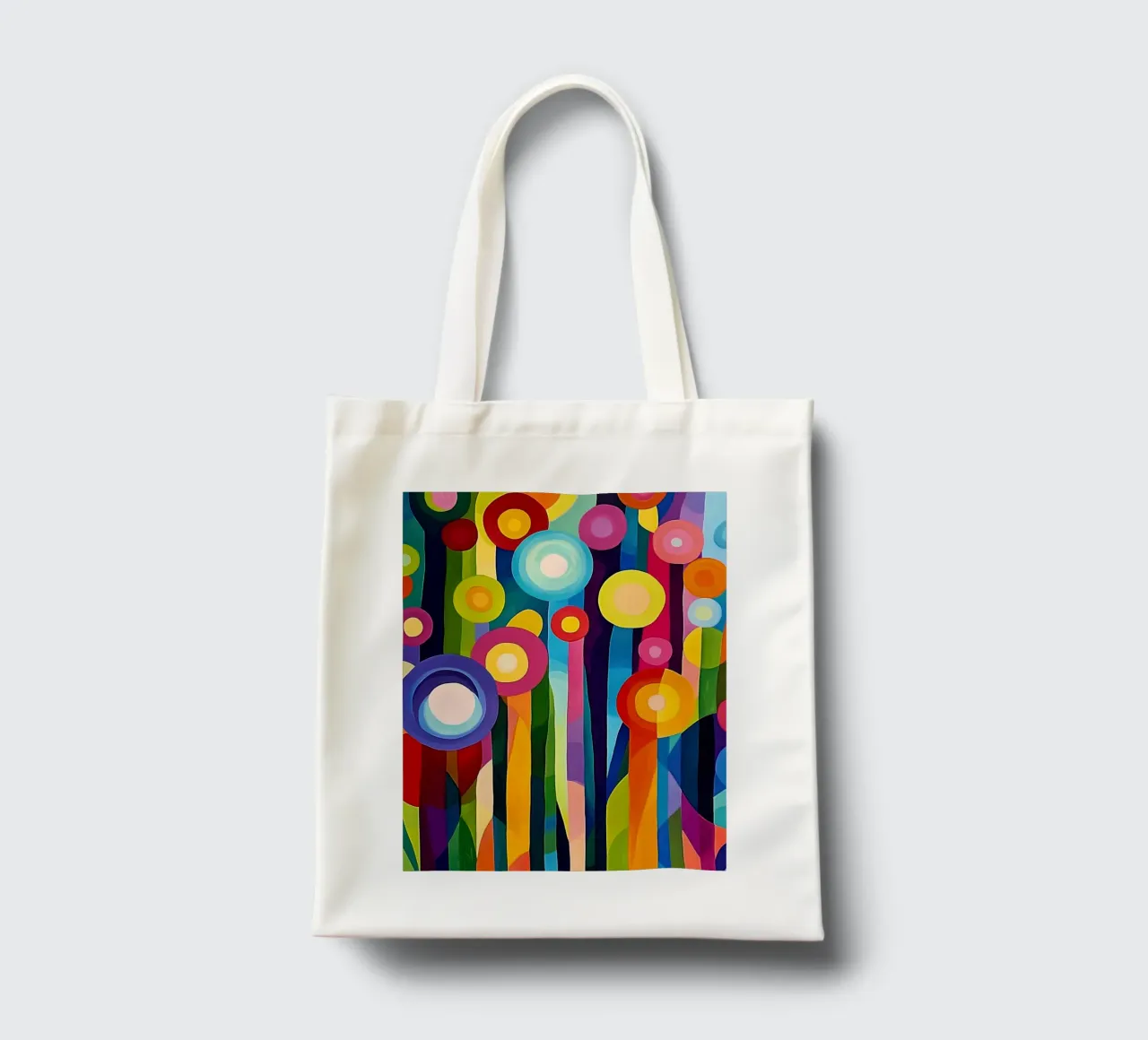Optimistic Abstract Joy of Life Summer Meadow tote bag by Autofocus