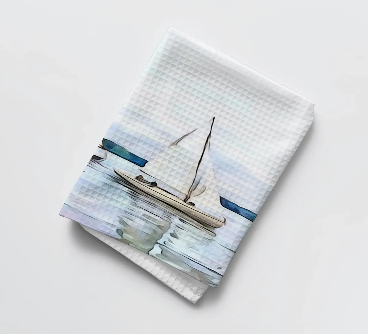 Navigateurs sur le lac de Constance torchon de ZAMART