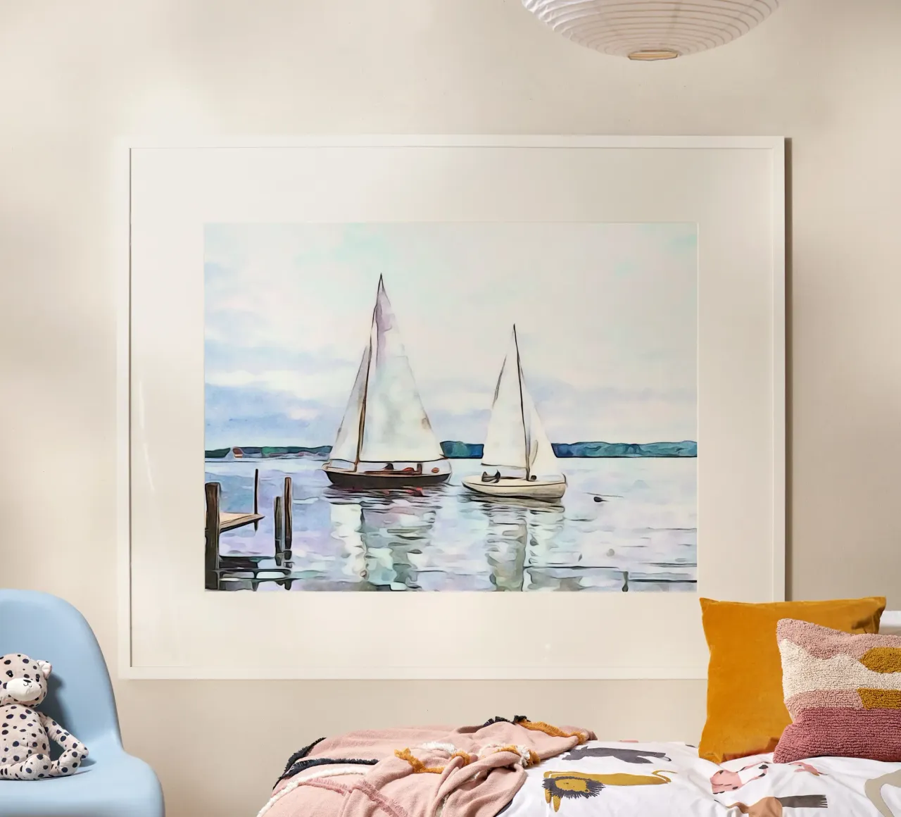 Segler auf dem Bodensee Poster von ZAMART