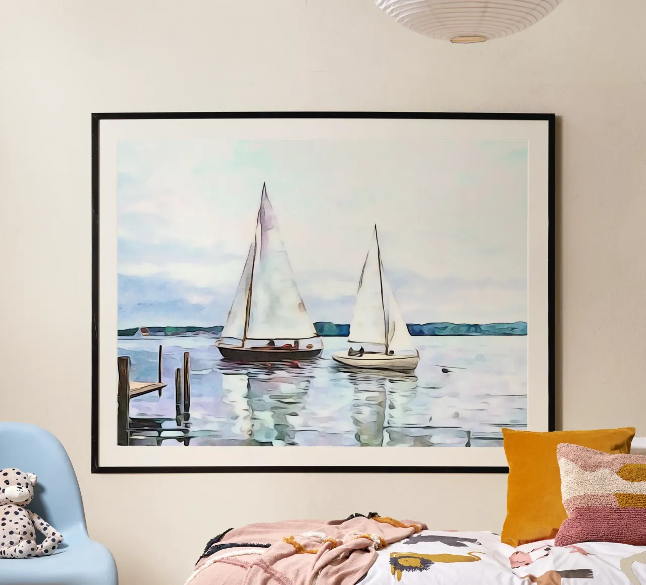 Segler auf dem Bodensee Poster von ZAMART