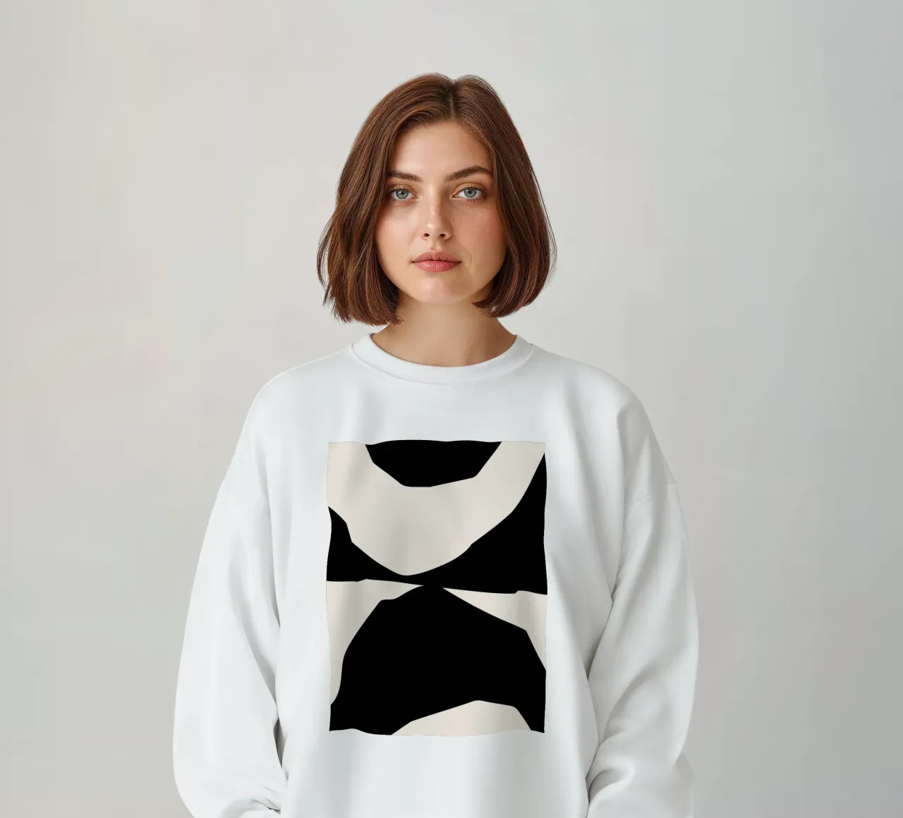Abstract contrast art - modern & expressive sweatshirt by Whole©