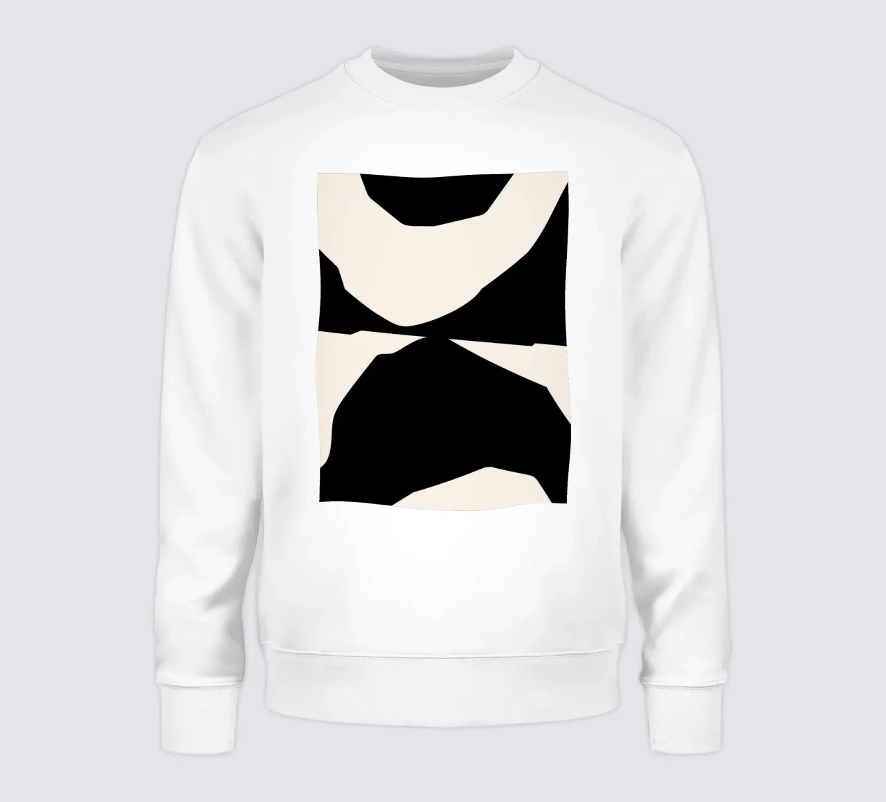 Abstract contrast art - modern & expressive sweatshirt by Whole©