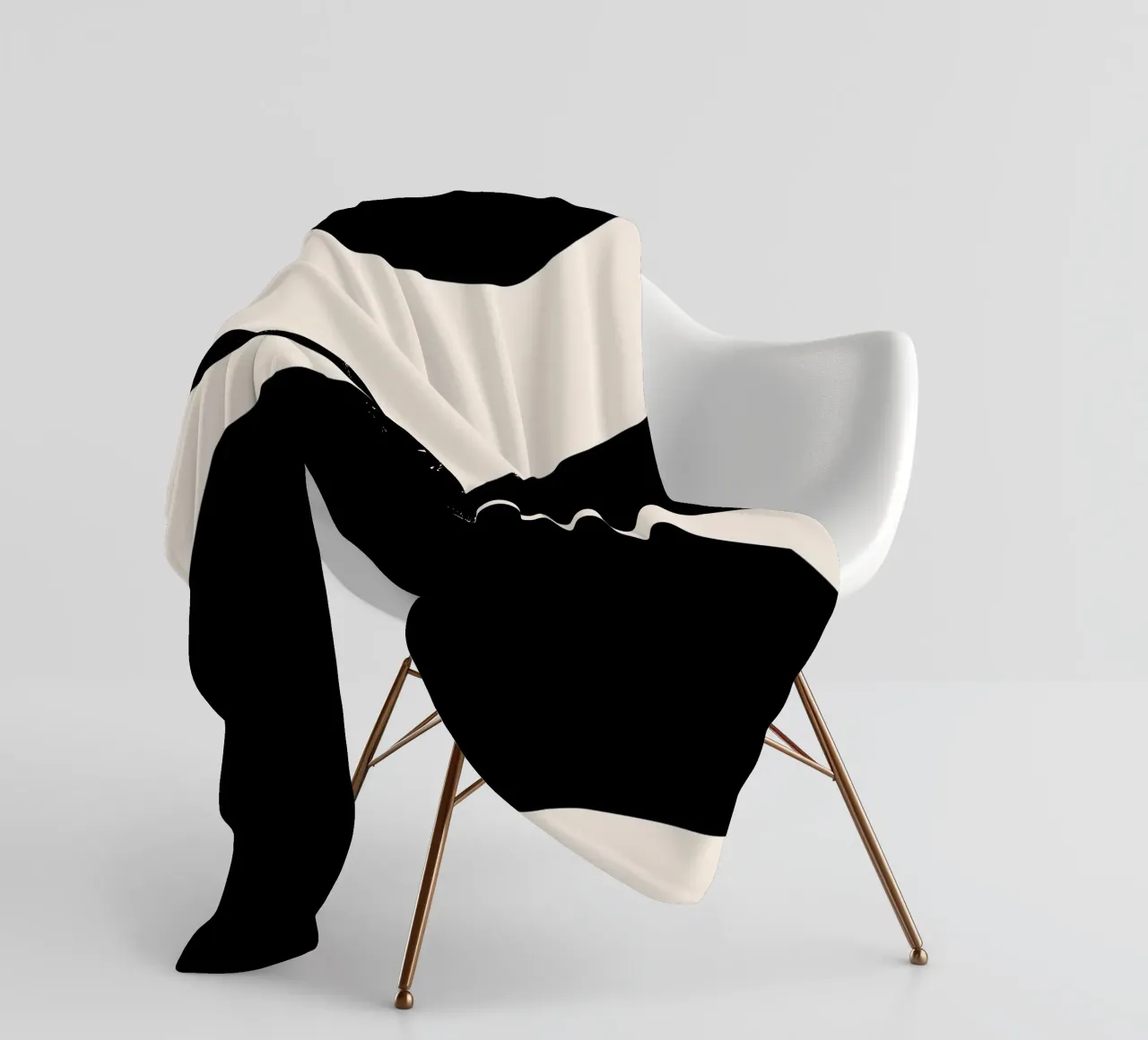 Abstract contrast art - modern & expressive fleece blanket by Whole©