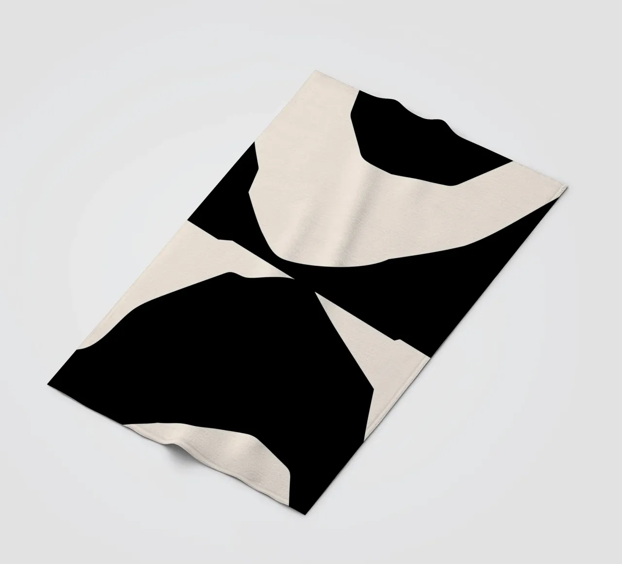 Abstract contrast art - modern & expressive fleece blanket by Whole©