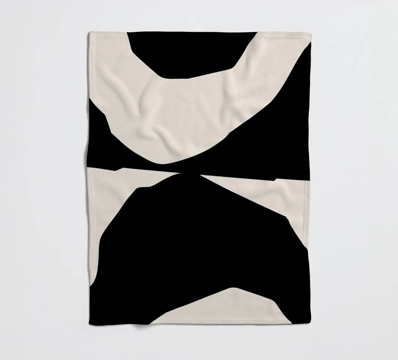Abstract contrast art - modern & expressive fleece blanket by Whole©