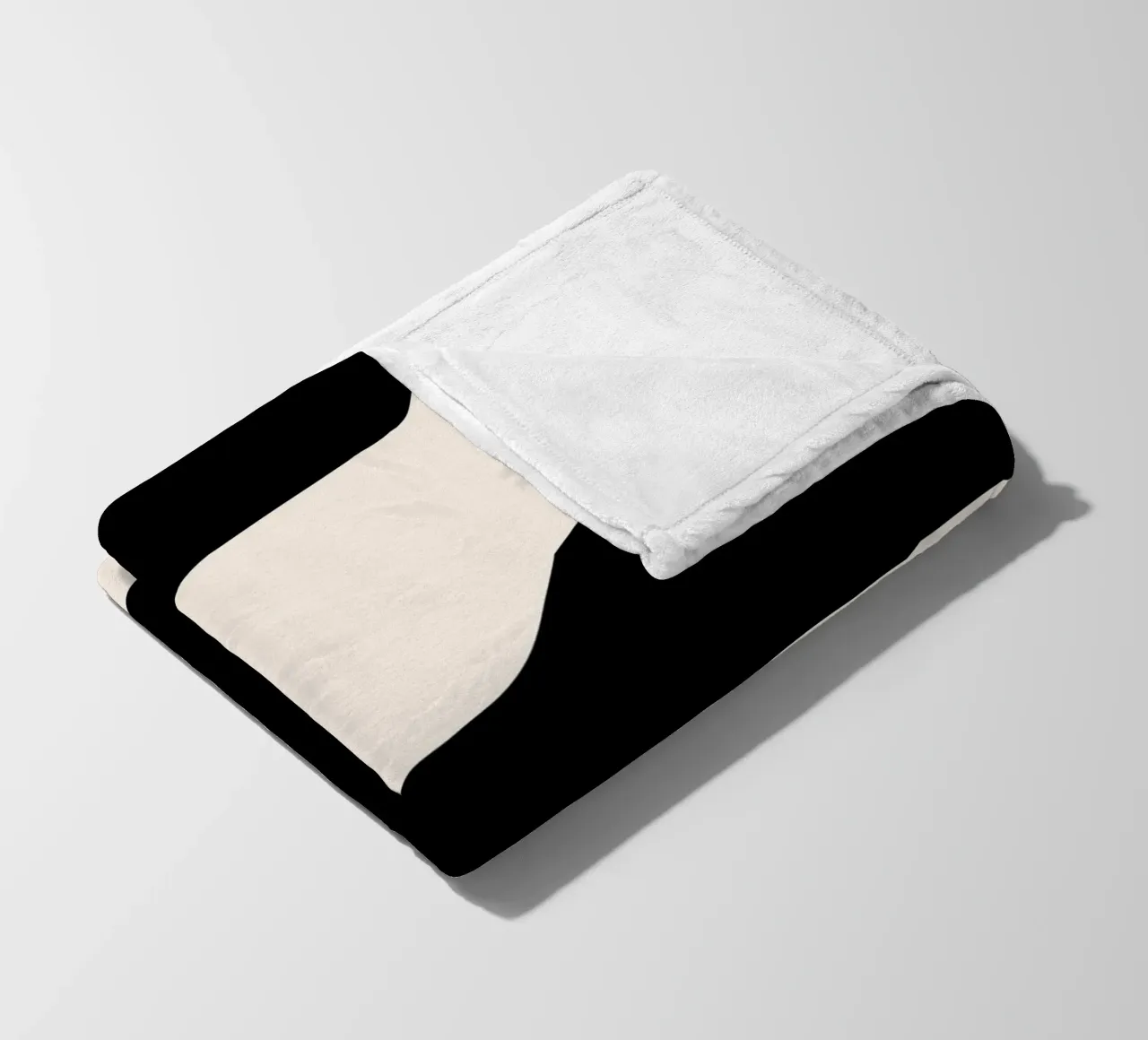 Abstract contrast art - modern & expressive fleece blanket by Whole©