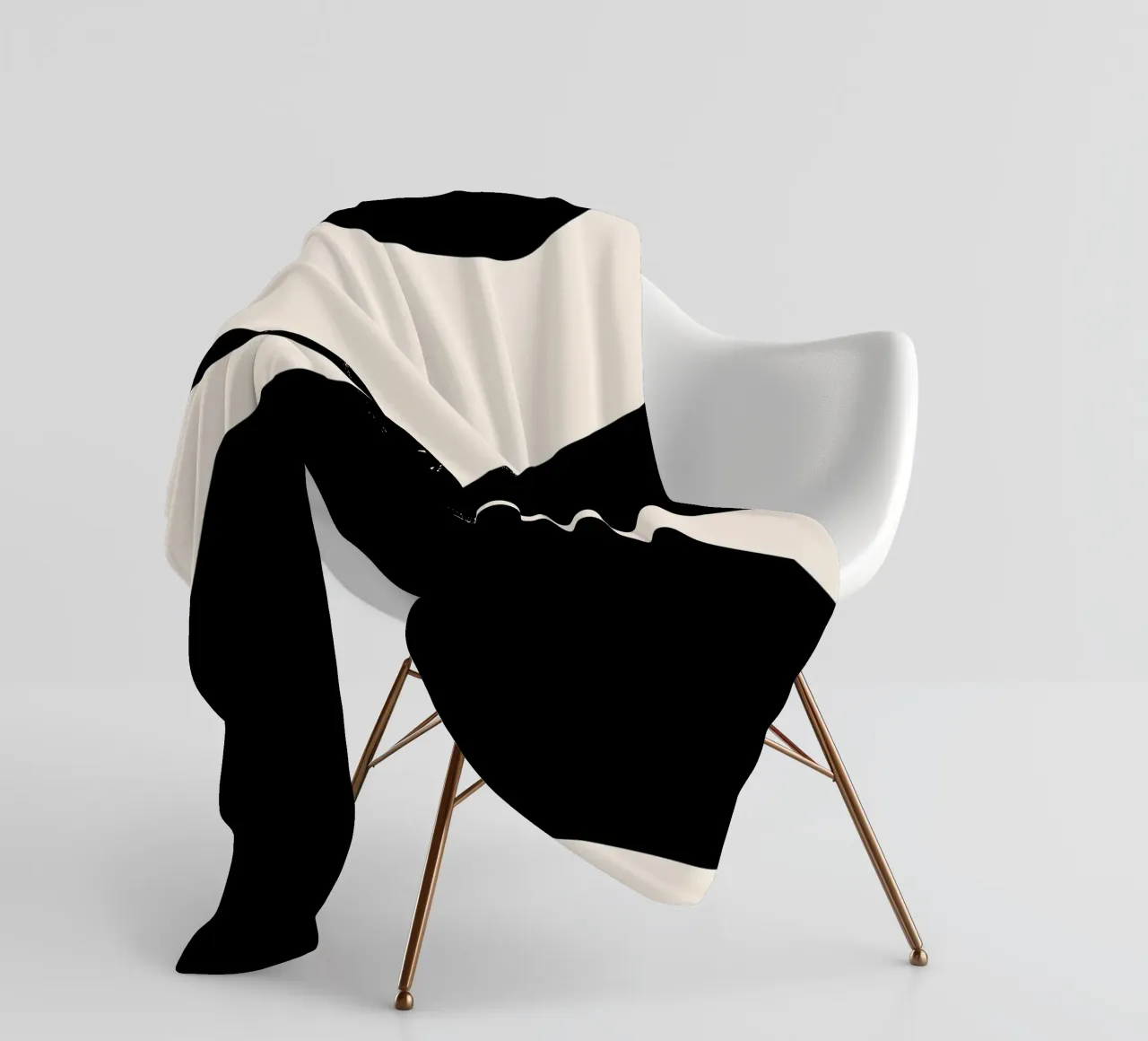 Abstract contrast art - modern & expressive fleece blanket by Whole©