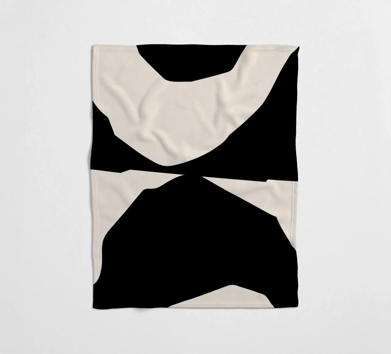 Abstract contrast art - modern & expressive fleece blanket by Whole©