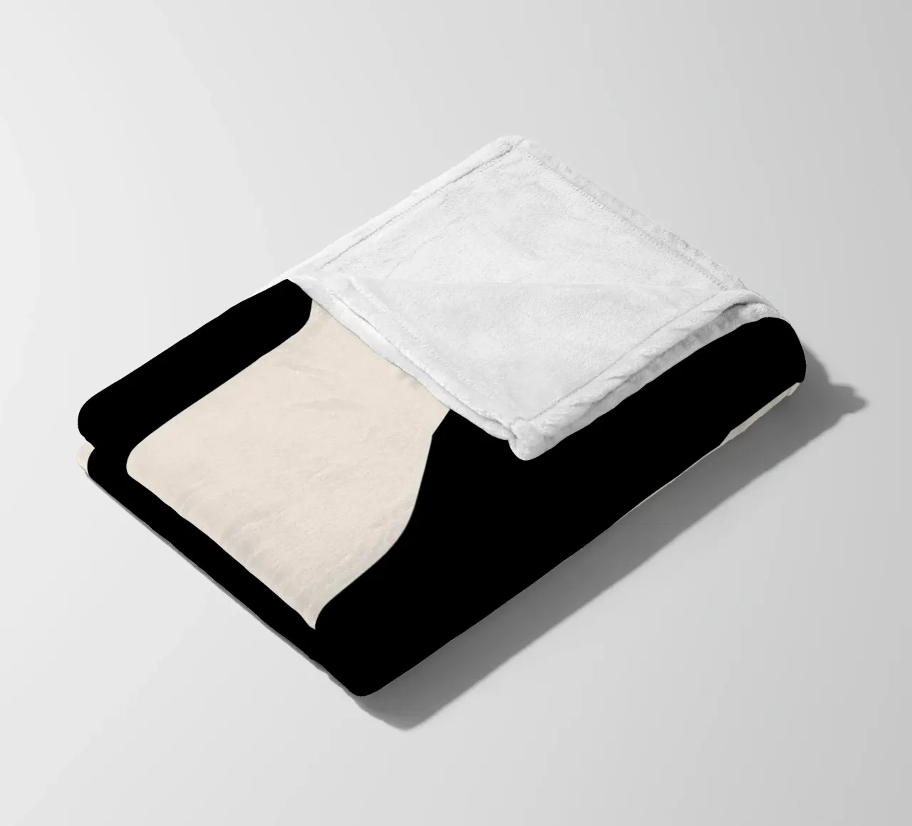 Abstract contrast art - modern & expressive fleece blanket by Whole©