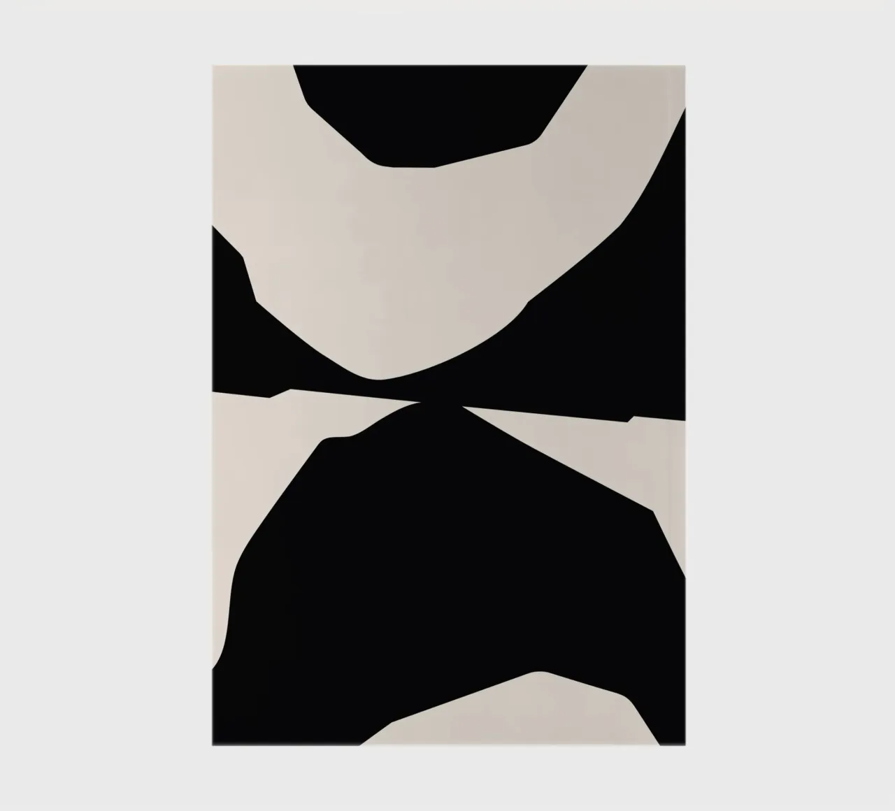 Abstract contrast art - modern & expressive notebook by Whole©