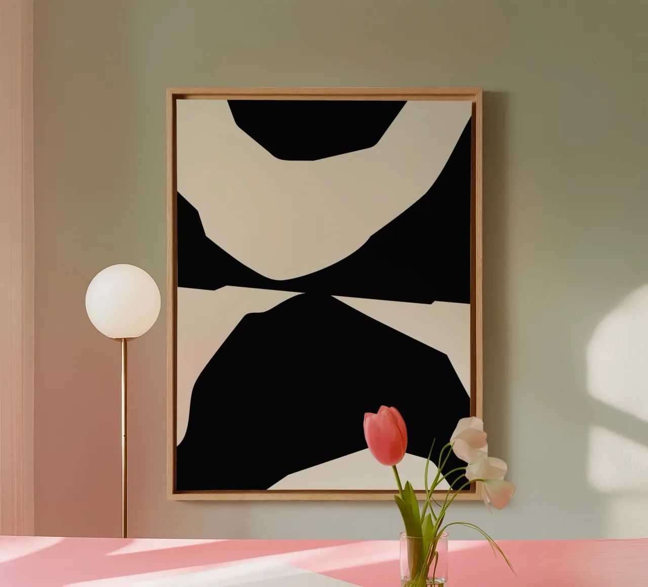 Abstract contrast art - modern & expressive canvas by Whole©