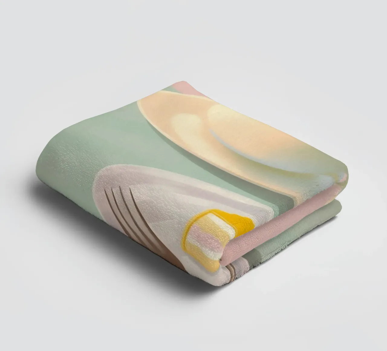 Cake time in Pastel towel by Carinaprint