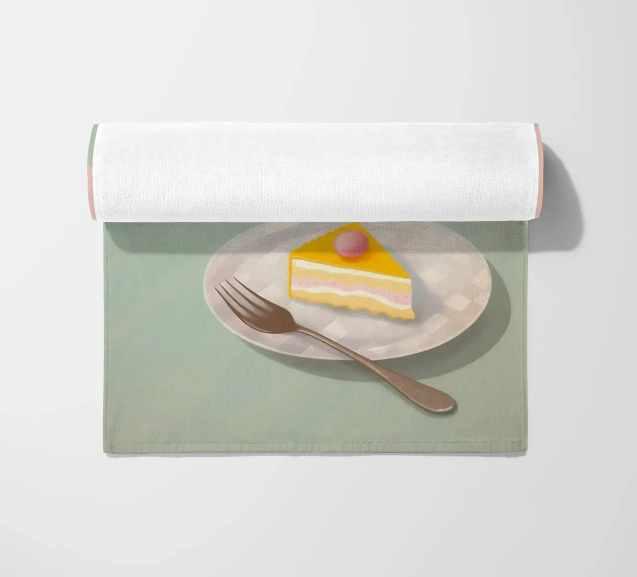 Tempo di torte in pastello telo mare da Carinaprint