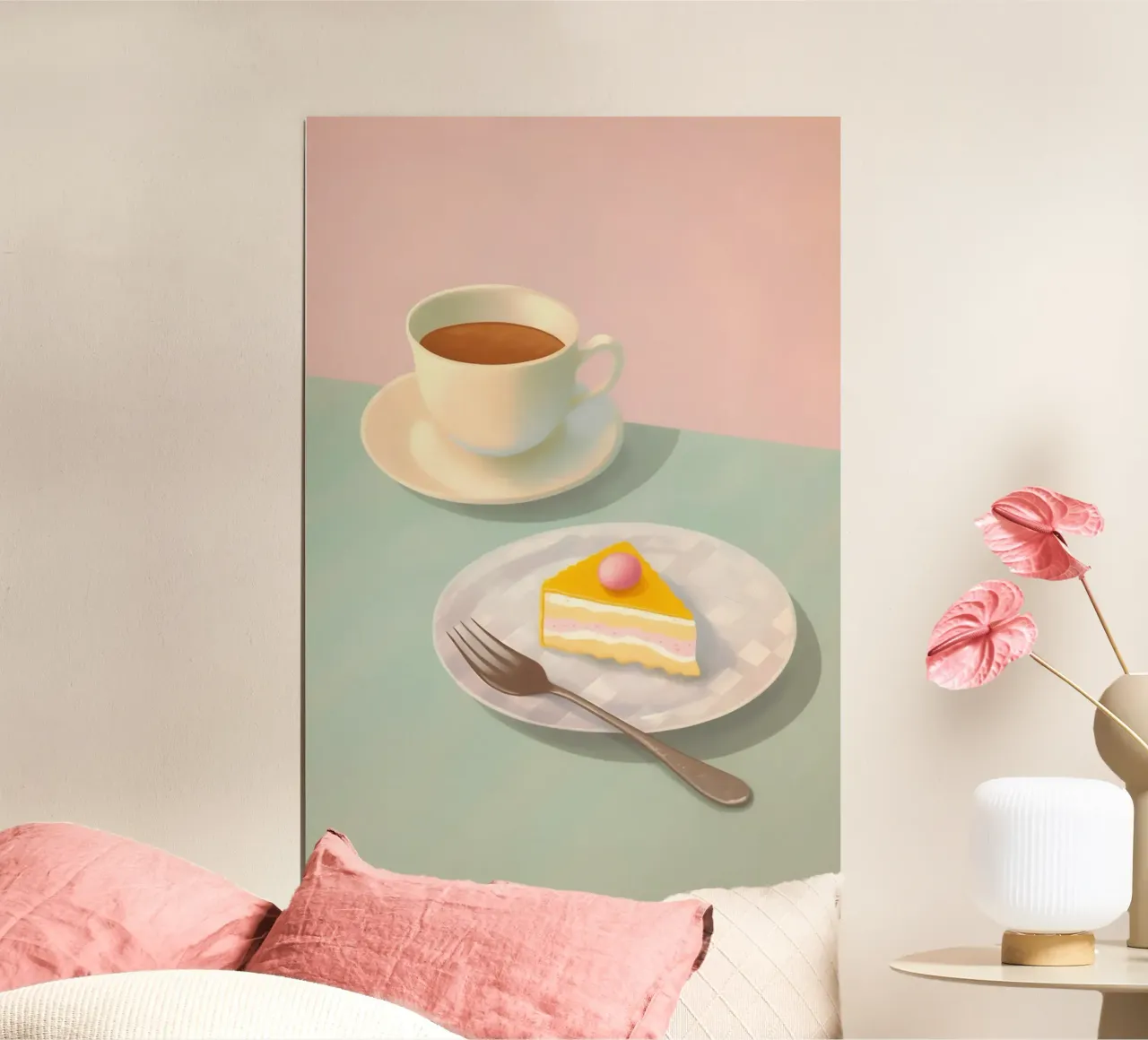 Tempo di torte in pastello poster da Carinaprint