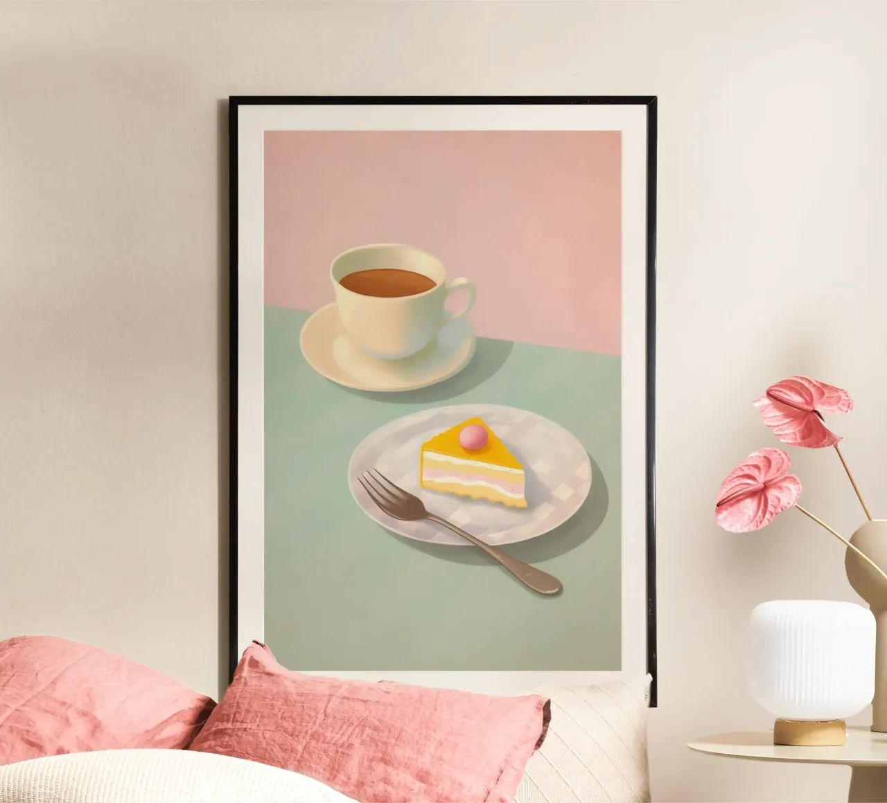 Tempo di torte in pastello poster da Carinaprint
