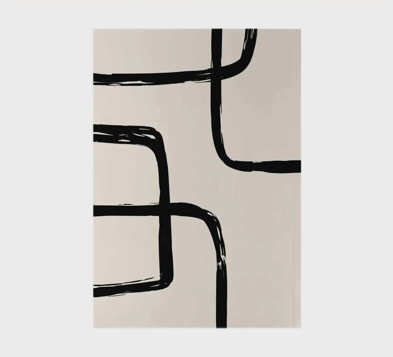 Abstract Brush Art - Modern & Minimalist notebook by Whole©