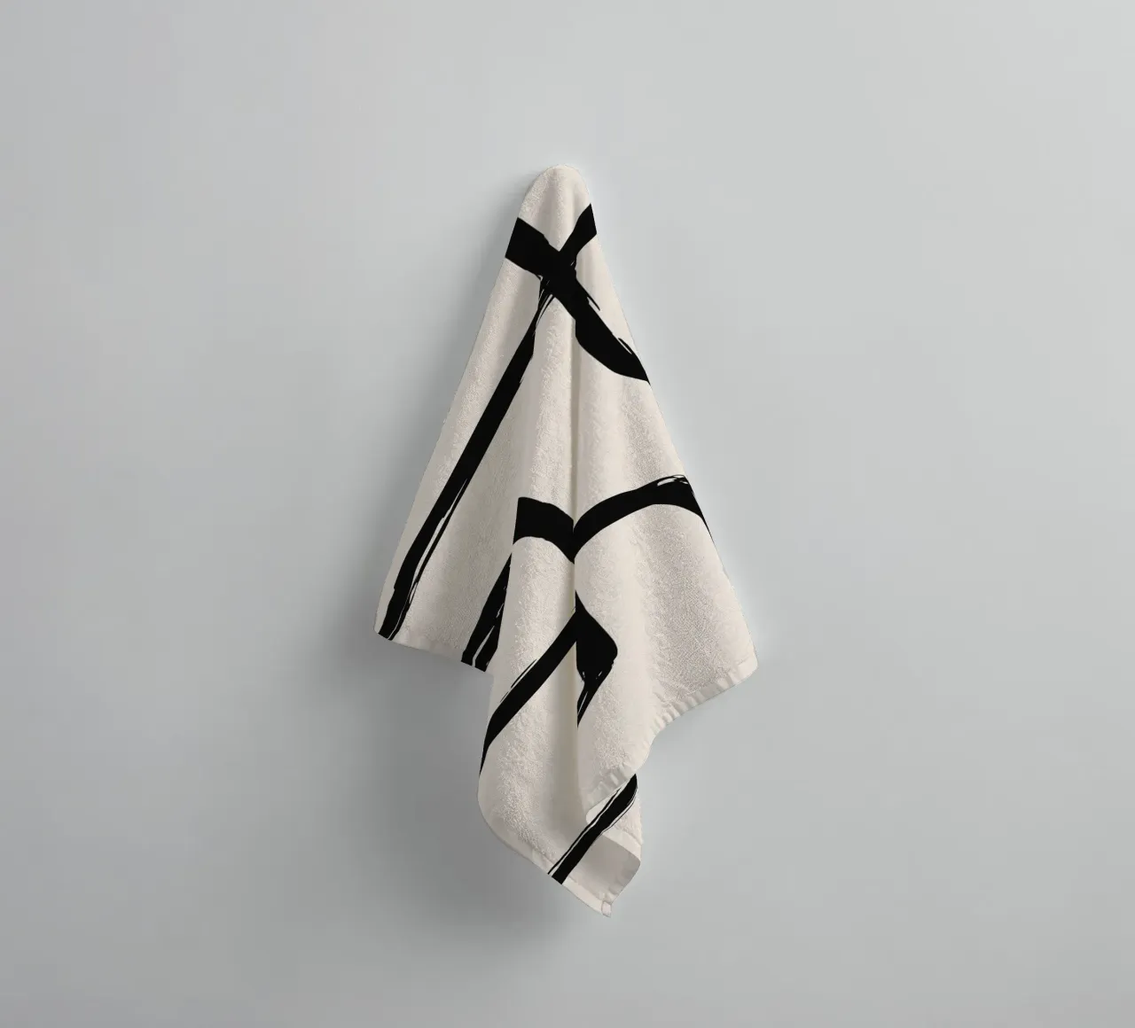 Abstract Brush Art - Modern & Minimalist towel by Whole©