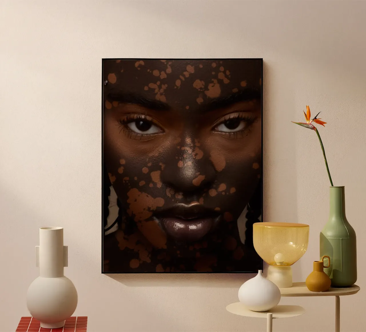 Afro Kalifa plexiglass da Mathudace Créas