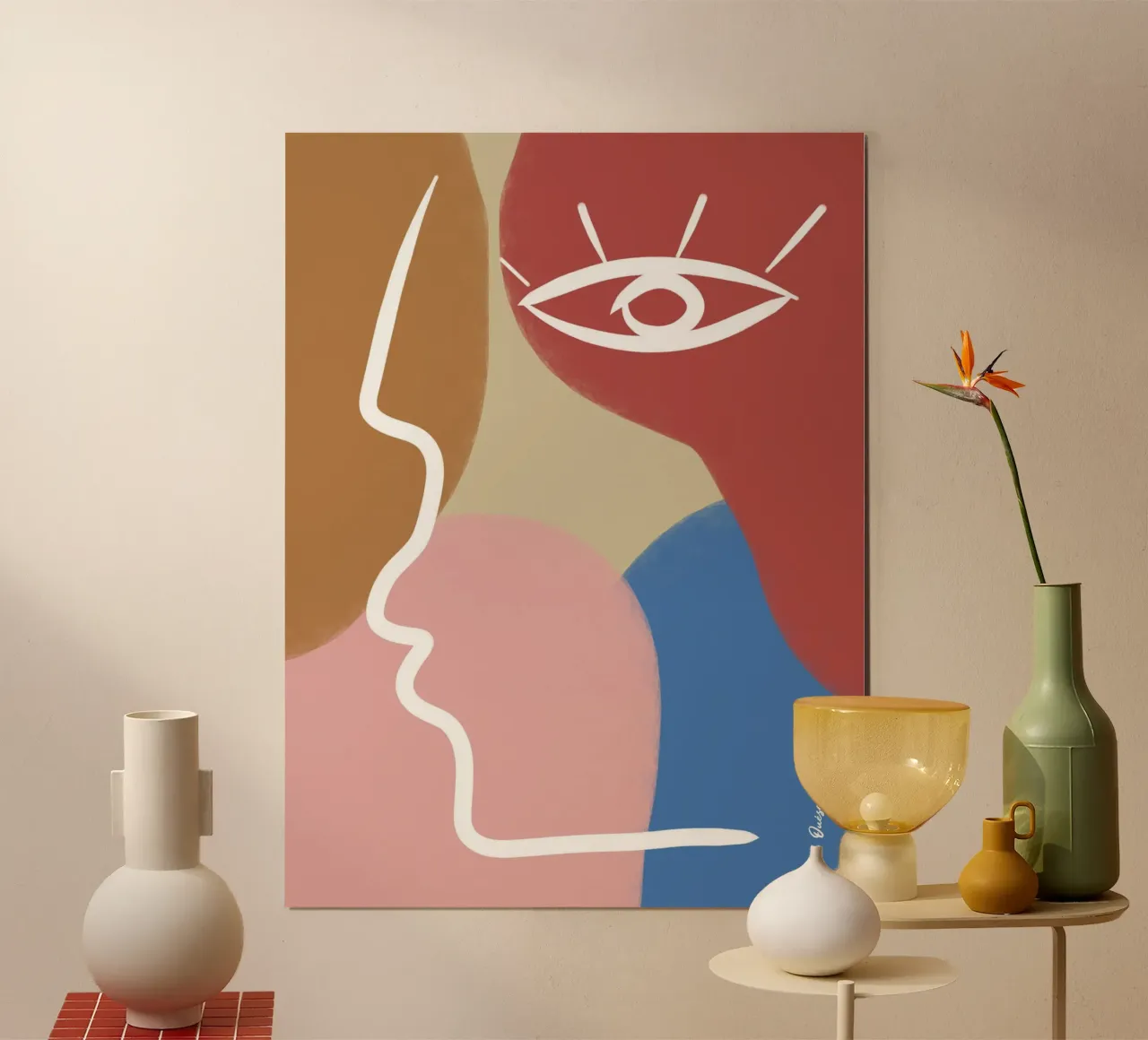 Celestial Murmurs poster con telaio in legno da Mike Leymi