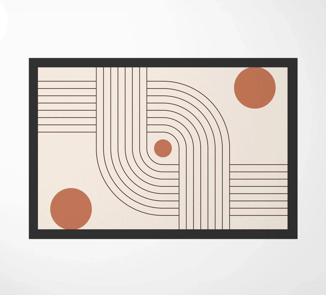 Line art retrò - boho e minimalista zerbino da Whole©