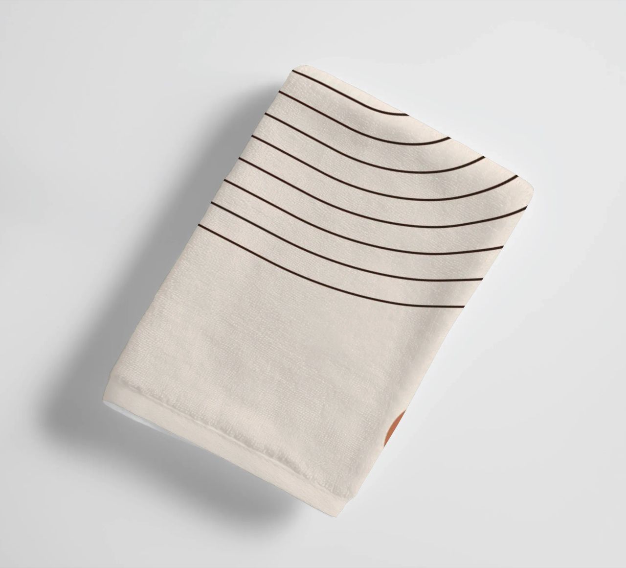 Retro line art - boho & minimalist towel by Whole©