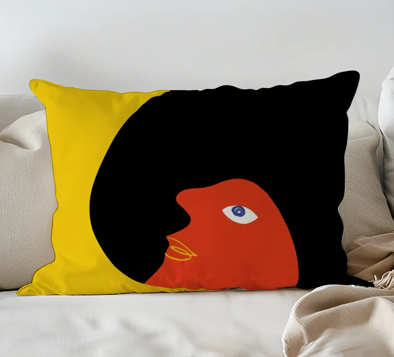 Colourful Abstract Bird - Modern & Dynamic decorative cushion by Whole©