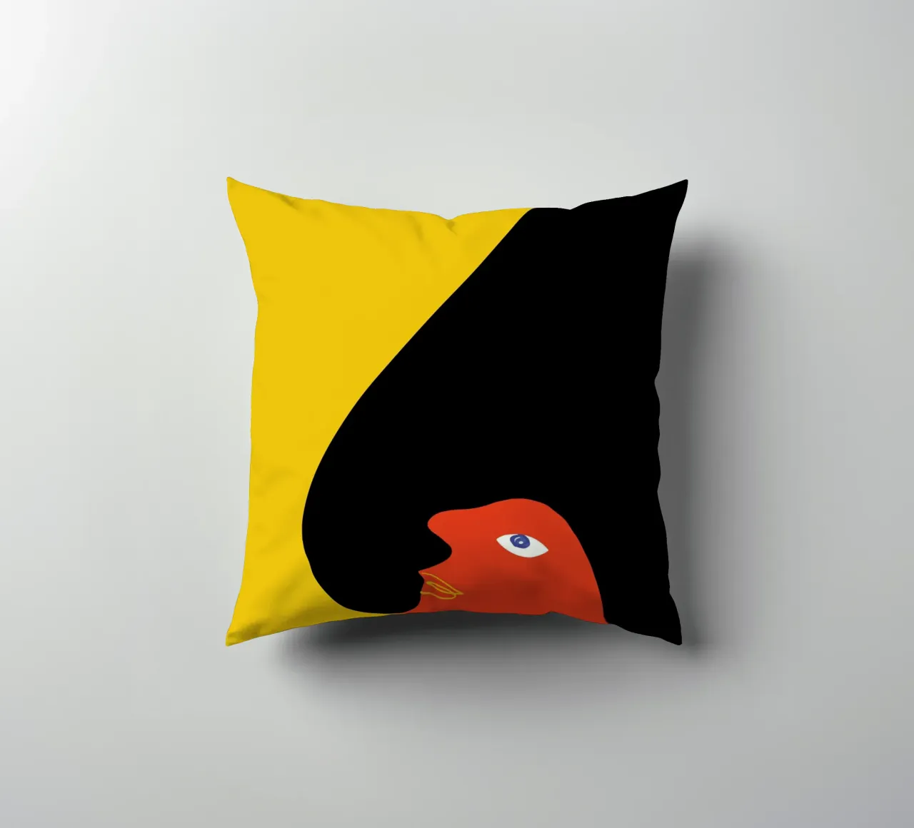 Colourful Abstract Bird - Modern & Dynamic decorative cushion by Whole©