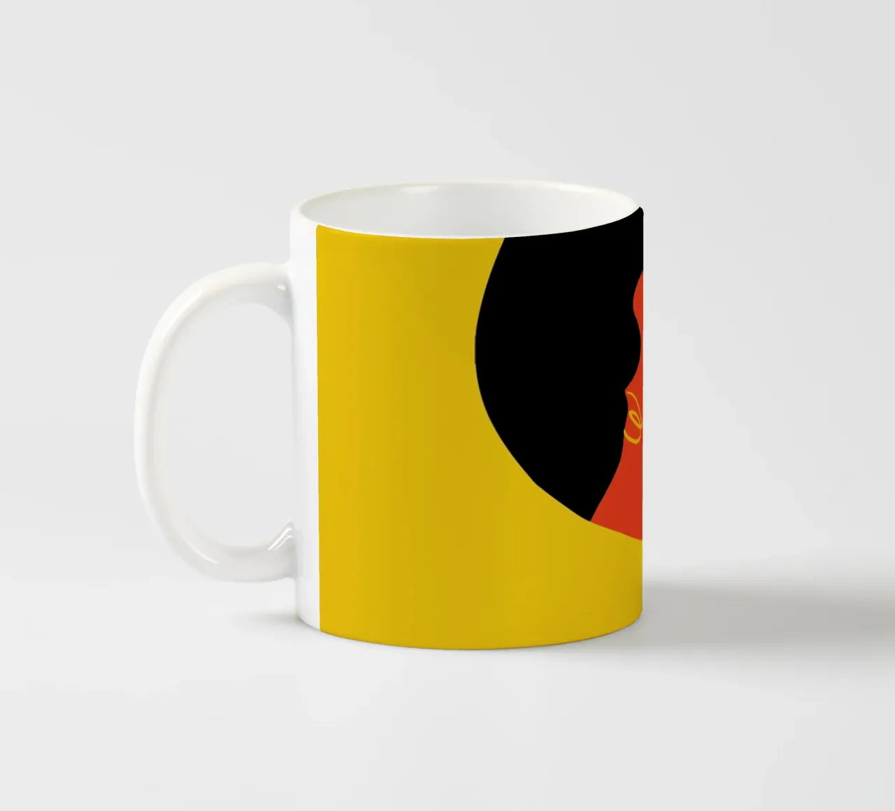 Kleurrijke abstracte vogel - Modern & dynamisch keramische mok van Whole©