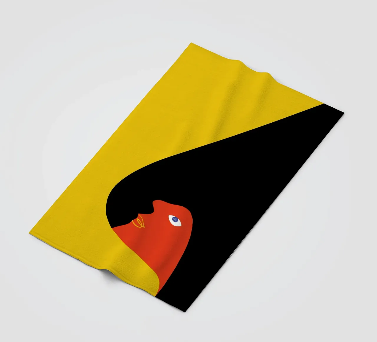 Colourful Abstract Bird - Modern & Dynamic fleece blanket by Whole©