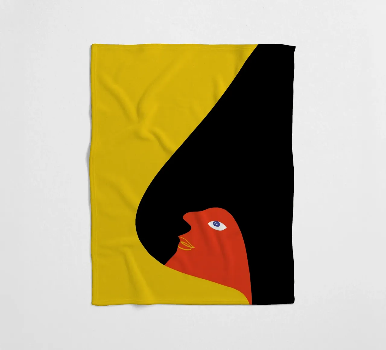 Colourful Abstract Bird - Modern & Dynamic fleece blanket by Whole©
