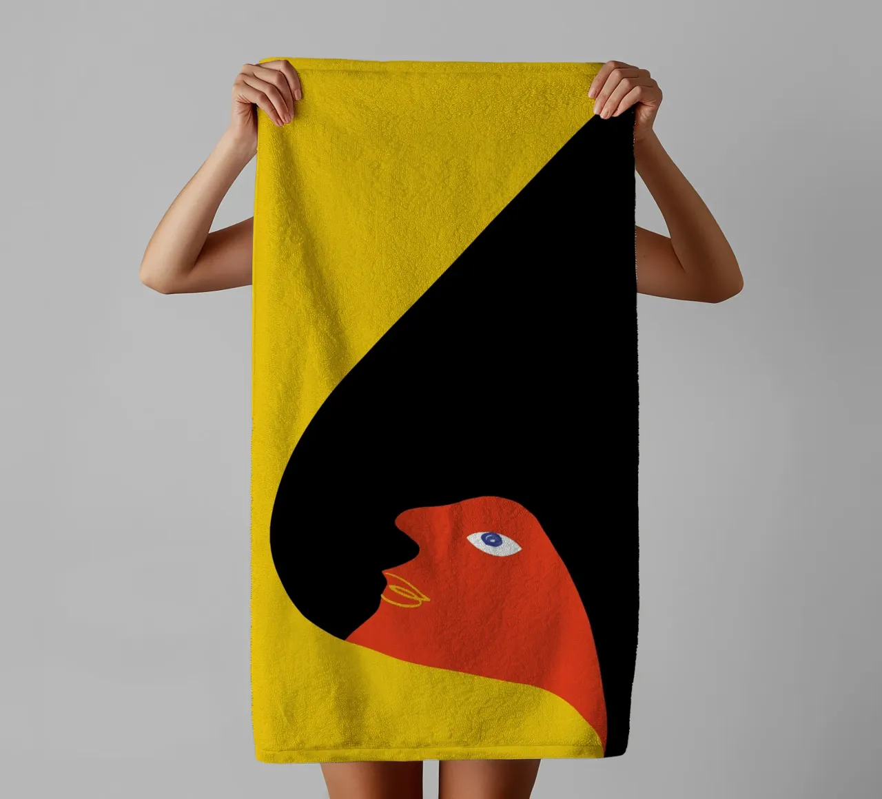 Colourful Abstract Bird - Modern & Dynamic towel by Whole©