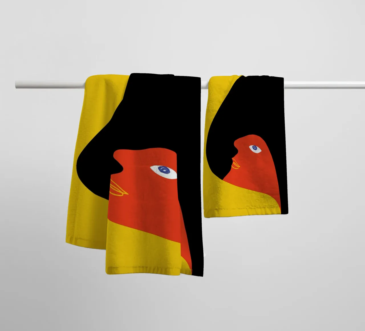 Colourful Abstract Bird - Modern & Dynamic towel by Whole©