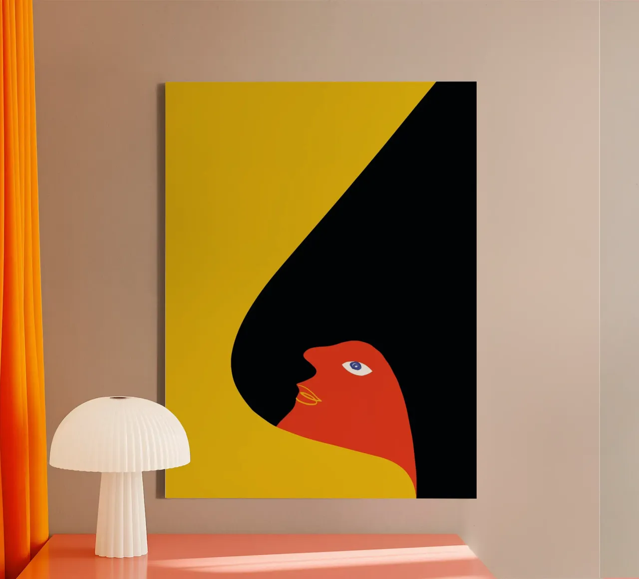 Colourful Abstract Bird - Modern & Dynamic canvas by Whole©