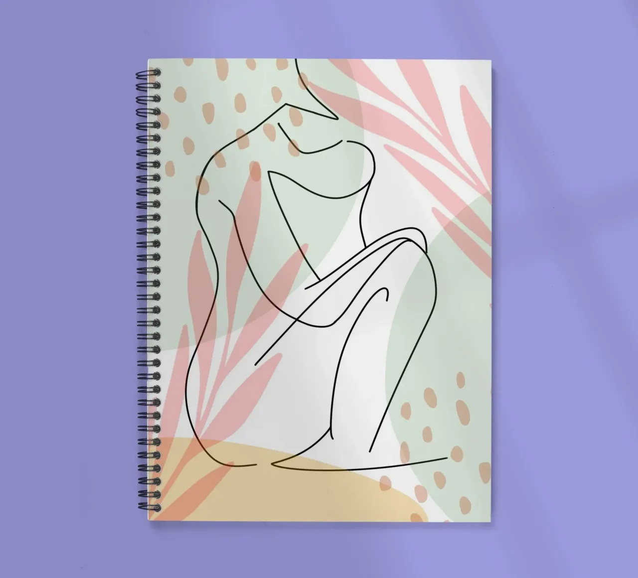 Harmonic Colorways spiral notebook by Mathudace Créas