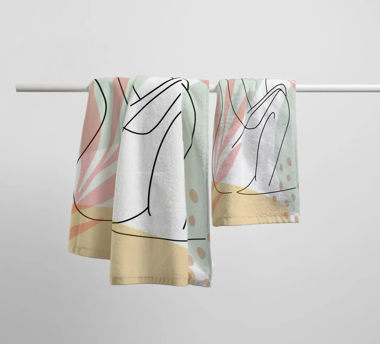 Harmonic Colorways asciugamano da bagno da Mathudace Créas