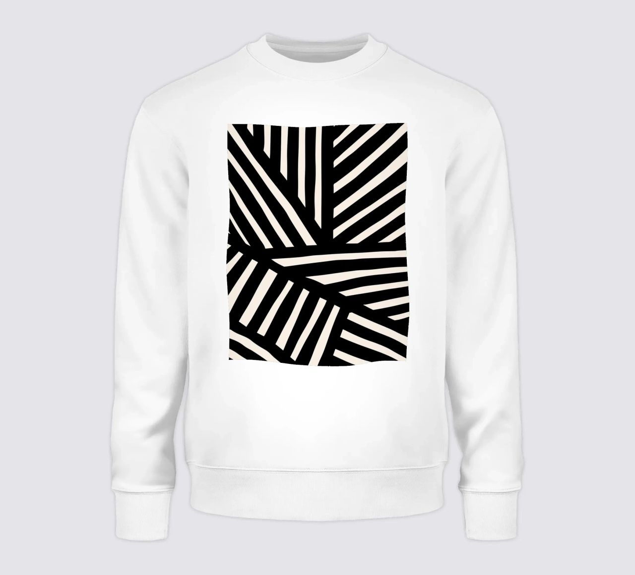 Linea di design ispirata alla zebra - moderna e astratta felpa da Whole©