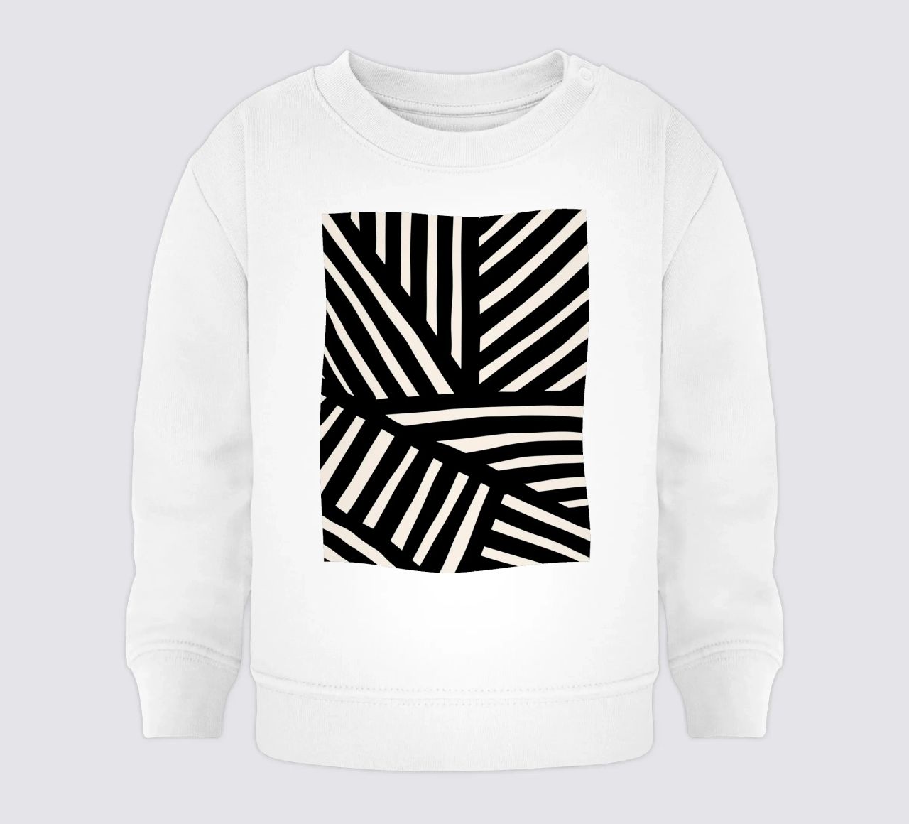 Linea di design ispirata alla zebra - moderna e astratta felpa neonato da Whole©