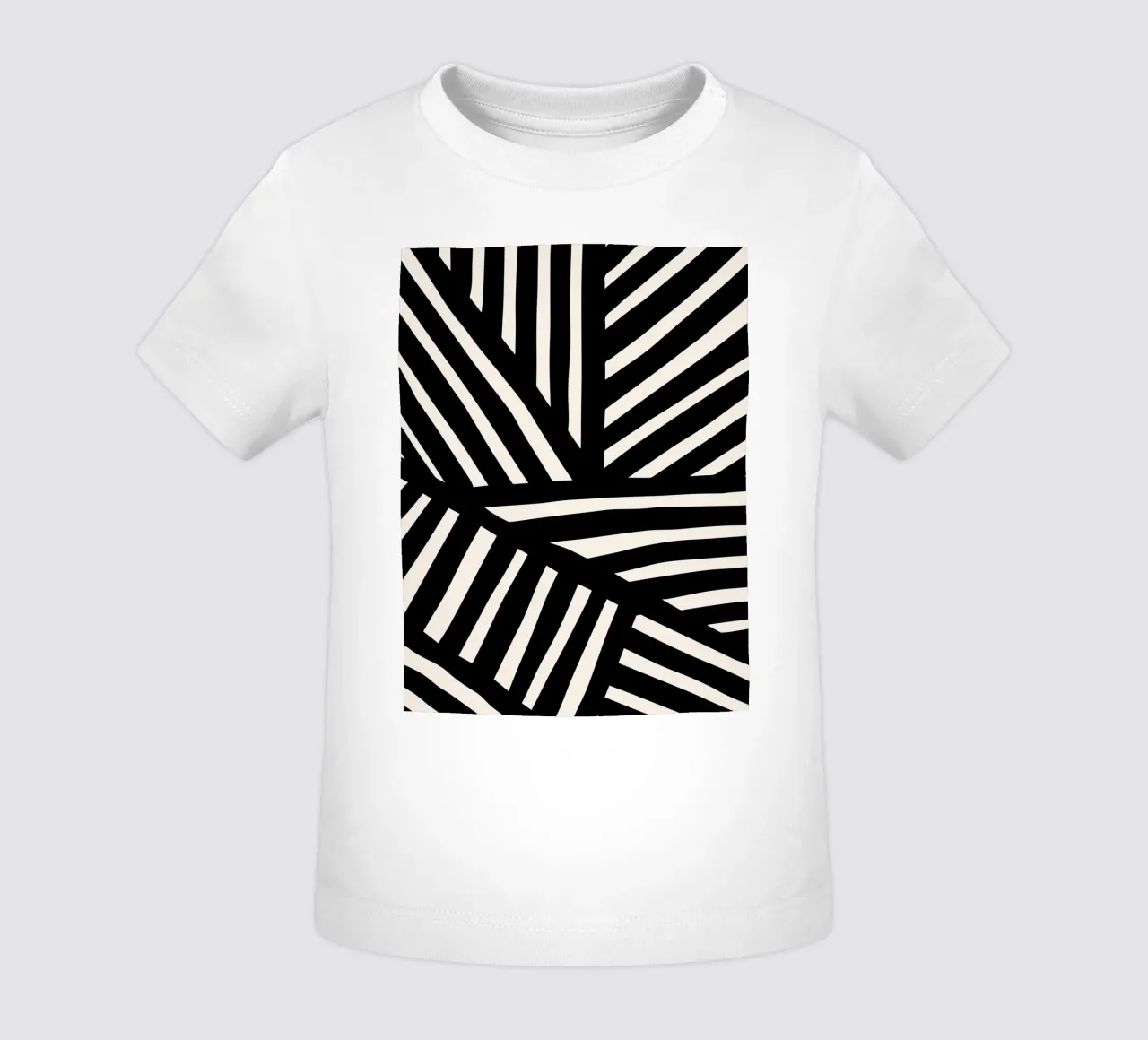 Linea di design ispirata alla zebra - moderna e astratta maglietta neonato da Whole©