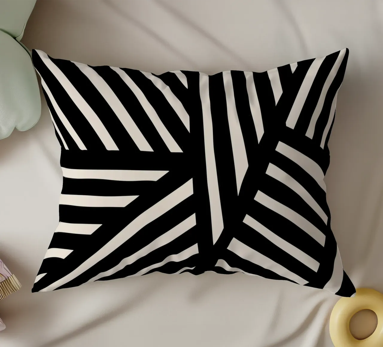 Linea di design ispirata alla zebra - moderna e astratta cuscino da Whole©