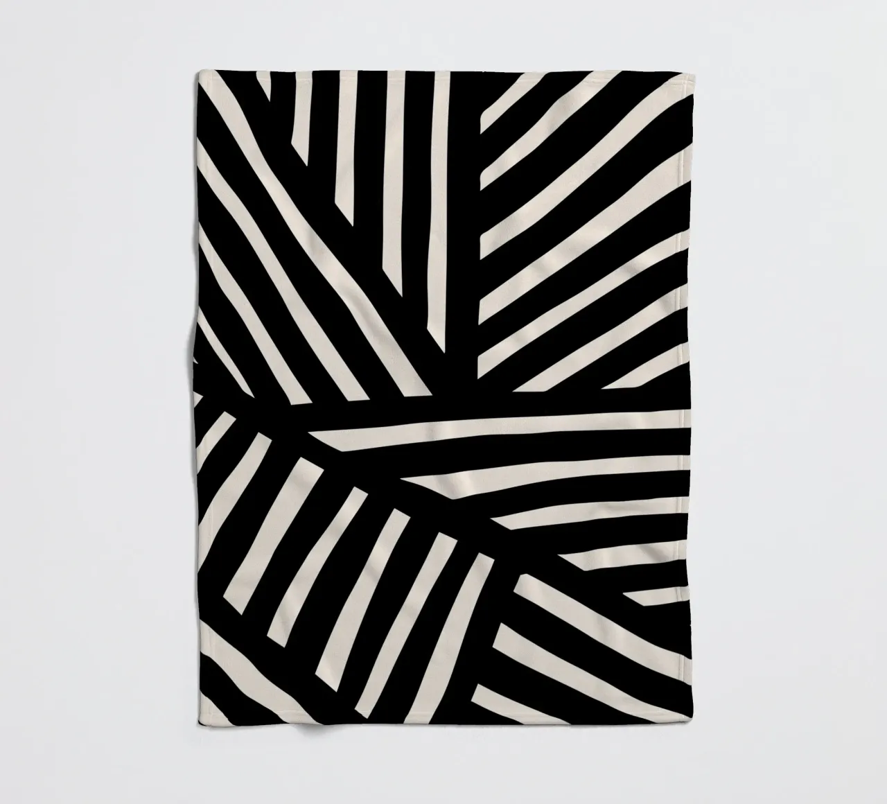 Linea di design ispirata alla zebra - moderna e astratta coperta in pile da Whole©