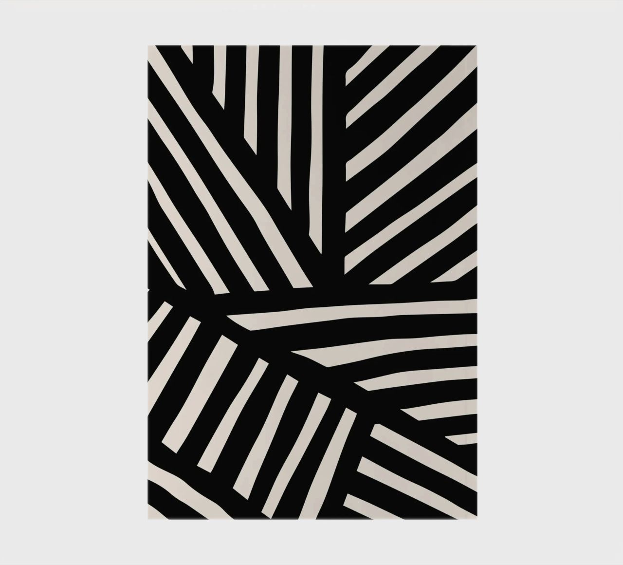 Design de ligne d'inspiration zébrée - Moderne & Abstrait carnet de notes de Whole©