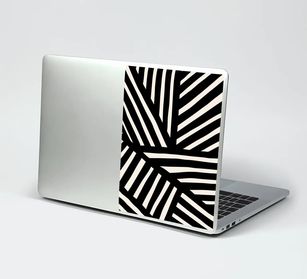 Zebra-inspired line design - modern & abstract sticker by Whole©