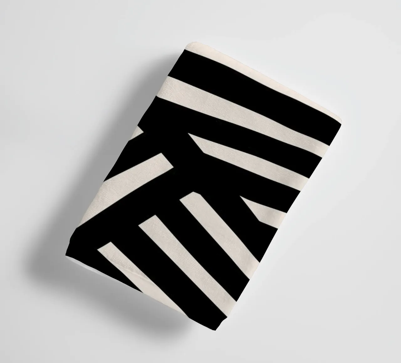 Zebra-inspired line design - modern & abstract towel by Whole©