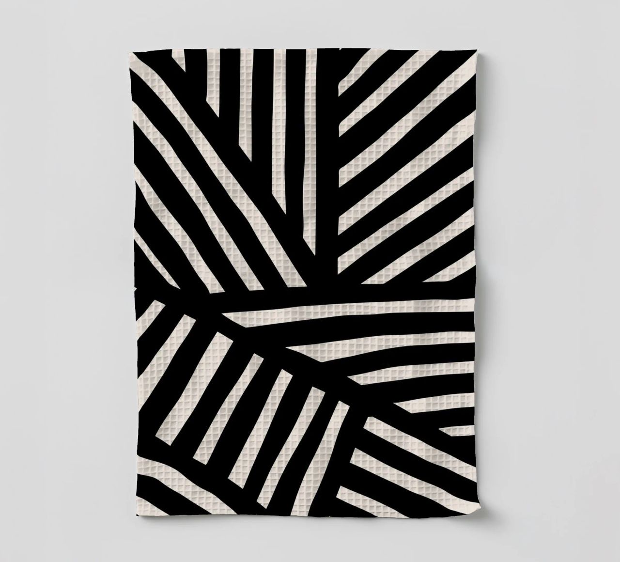 Design de ligne d'inspiration zébrée - Moderne & Abstrait torchon de Whole©
